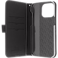Pikkukuva 4 / 5: Insmat Exclusive Flip Case -lompakkokotelo, iPhone 15 Pro Max, musta Svart
