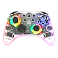 Miniatyrbild 2 av 11: DELTACO Nintendo Switch Controller, transparent, RGB, makroknappar