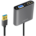 Miniatyrbillede 3 af 6: LogiLink USB-A 3.0 -> HDMI-Hona + VGA-H