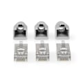Miniatyrbillede 2 af 7: Nedis RJ45-stik | RJ45 Pass Through | Fast/strenget FTP CAT6 | Lige | Guldplateret | 10 stk. | PVC | Grå / Hvid / Sort | Box