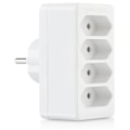 Miniatyrbillede 2 af 2: Splitter plug 4-way EU, Adapter med 4 uttag