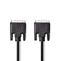 Miniatyrbillede 1 af 4: Nedis DVI-kabel | DVI-D 24 + 1-pin han | DVI-D 24 + 1-pin han | 1080p | Nikkelplateret | 10.0 m | Lige | PVC | Sort | Plastikpose