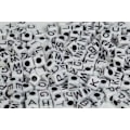 Miniatyrbillede 2 af 3: PEARLFUN Pearl`n fun bogstaver 7mm sort/hvid 500g pose