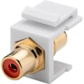 Pikkukuva 1 / 4: Goobay Keystone-modul RCA 2x cinchuttaget, röd, Guldpläterad