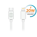 Pikkukuva 2 / 3: Forever-kaapeli USB-C - Lightning 1.0 m 3A, 20 W, valkoinen