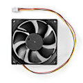 Miniatyrbillede 8 af 8: Nedis DC-ventilator | DC | Ventilatorstørrelse: 92 mm | 3-Pin | 26.7 dBA | Sort