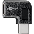 Miniatyrbild 5 av 7: Goobay Adapter USB-C™ till USB-C™ 90°, svart USB-C™ uttag > USB-C™ plugg