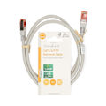 Pikkukuva 4 / 4: Nedis CAT6 Verkkokaapeli | RJ45 uros | RJ45 uros | SF/UTP | 1.00 m | Pyöreä | PVC | Harmaa | Label