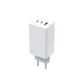 Miniatyrbillede 2 af 3: GEAR Lader GAN 220V 2xUSB-C + 1xUSB-A PD 45W + 18W + 3A (total 65W) Hvid