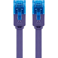Miniatyrbillede 6 af 8: Goobay Flad netværkskabel CAT 6A, U/UTP, violet kobberleder (CU), 2 m