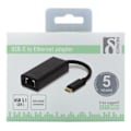Miniatyrbillede 4 af 5: DELTACO, USB 3.1 netværksadapter, 1xRJ45, 1xUSB-C han, sort