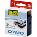 Miniatyrbillede 2 af 2: DYMO D1, markeringstape, 24 mm, sort tekst på gul tape, 7 m.