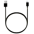 Miniatyrbillede 3 af 3: USB-C til USB A 2.0 kabel 1,5m, HI-SPEED, Sort