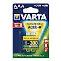 Miniatyrbild 7 av 7: Varta Batteri NiMH AAA/LR03 1.2 V 1000 mAh Professional 2-pack
