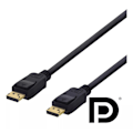 Miniatyrbild 3 av 4: DELTACO DisplayPort-kabel, 1m, 4K UHD, DP 1.2, svart