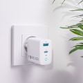 Miniatyrbild 5 av 6: Forever GaN TC-06-65AC PD QC Väggladdare 1x USB-C 1x USB 65W