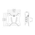 Miniatyrbillede 7 af 8: DELTACO OFfice  Wall mount Tablet VESA 75x75, 100x100 White