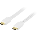 Pikkukuva 1 / 3: DELTACO HDMI v1.3 kaapeli 4K, Ethernet,3D, paluu, litteä valk,5m