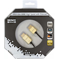 Miniatyrbillede 4 af 4: DELTACO PRIME ultratunn HDMI kabel, HDMI High Speed with Ethernet, HDM