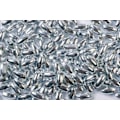 Pikkukuva 1 / 2: Risformade plastpärlor 3x6 500g, Silver