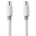 Pikkukuva 4 / 5: Nedis Koaksiaalikaapeli | IEC (Coax) Uros | IEC (Coax) Naaras | Kullattu | 100 dB | 75 Ohm | Tuplasuojattu | 10.0 m | Pyöreä | PVC | Valkoinen | Laati