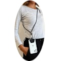 Miniatyrbillede 1 af 6: Onsala Neck Strap Universal Sort Svart