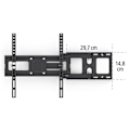Miniatyrbillede 8 af 10: Hama TV-vægbeslag Full Motion VESA op til 400x400 65\" Sort