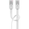 Miniatyrbild 4 av 8: Goobay CAT 6 platt patchkabel, U/UTP, vit kopparledare (CU), 1 m