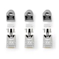 Miniatyrbillede 2 af 7: Nedis RJ45-stik | RJ45 Pass Through | Fast/strenget FTP CAT7 | Lige | Guldplateret | 10 stk. | PVC | Grå / Hvid / Sort | Box