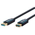 Miniatyrbillede 2 af 8: ClickTronic Förlängningskabel USB-A Premiumkabel | USB A hane  USB A hona | 3,0 m | 5 Gbit/s