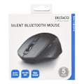 Miniatyrbillede 6 af 7: DELTACO silent wireless mouse, bluetooth, 1x AA, 800-1600 DPI, dark gr