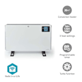 Miniatyrbillede 2 af 11: Nedis SmartLife Elradiator | Wi-Fi | 2000 W | 3 Varmeindstillinger | LCD | 5 - 37 °C | Justerbar termostat | Hvid