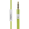 Miniatyrbillede 3 af 5: STREETZ in-ear headset, 1-button remote, 3.5mm, microphone, lime green Grön