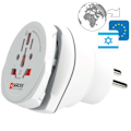 Miniatyrbillede 6 af 11: SKROSS Rejseadapter Combo - Verden-til-Israel Jordet