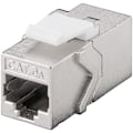 Miniatyrbild 2 av 4: Goobay Keystone-modul RJ45-koppling CAT 6A, STP 14,7 mm bred, 2 st. RJ45-uttag (8P8C)