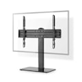 Miniatyrbillede 2 af 11: Nedis Fast TV Stand | 37 - 70 " | Maksimal vægt: 40 kg | Justerbare forudfastsatte højder | Hærdet Glas / Stål | Sort
