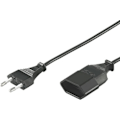 Miniatyrbild 1 av 3: DELTACO ojordad apparatkab, rak CEE 7/16 - rak IEC 60906-1 Class 0, 5m