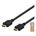 Pikkukuva 1 / 3: DELTACO High-Speed Premium HDMI -kaapeli, 0,5m, Ethernet, 4K UHD,musta