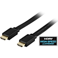 Miniatyrbillede 2 af 3: DELTACO fladt HDMI kabel, HDMI High Speed with Ethernet, HDMI Type A h