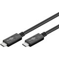 Miniatyrbild 4 av 4: Goobay USB-C™-kabel USB 3.2 Gen 2x2, USB-PD, 5A, 1 m, svart USB-C™ plugg > USB-C™ plugg