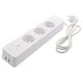 Miniatyrbild 3 av 9: DELTACO SMART HOME grenuttag, WiFi, 3xCEE 7/3, 2xUSB-A, 1,5m, vit