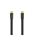 Pikkukuva 2 / 3: HAMA HDMI Ethernet High Speed -kaapeli 1,5 m litteä musta kullattu TL