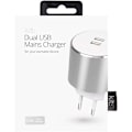 Miniatyrbillede 4 af 4: KIT PLATINUM Lader 220V 2xUSB  3.4A Rosegold