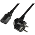 Miniatyrbillede 1 af 2: LogiLink Apparatkabel CEE 7/7 90° - C13