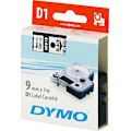 Miniatyrbillede 2 af 2: DYMO D1, markeringstape, 9mm, sort tekst på transparent tape, 7m - 40