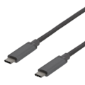 Pikkukuva 2 / 3: DELTACO USB-C-kaapeli, 0,5m, 60W USB PD, 10Gbps, harmaa