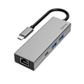 Miniatyrbillede 1 af 2: Hama Adapter USB-C Multi 4x Porte LAN