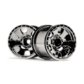 Pikkukuva 2 / 5: Warlock Wheel Black Chrome (2.2In/2Pcs)