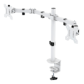 Pikkukuva 2 / 11: deltaco_gaming WHITE LINE WA86 Dual-monitor desk arm, 13-32"" monitors