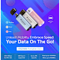 Pikkukuva 7 / 10: Transcend Portabel Mini SSD ESD300C USB-C 2TB 10Gbps (R1050/W950 Mb/s) Silver